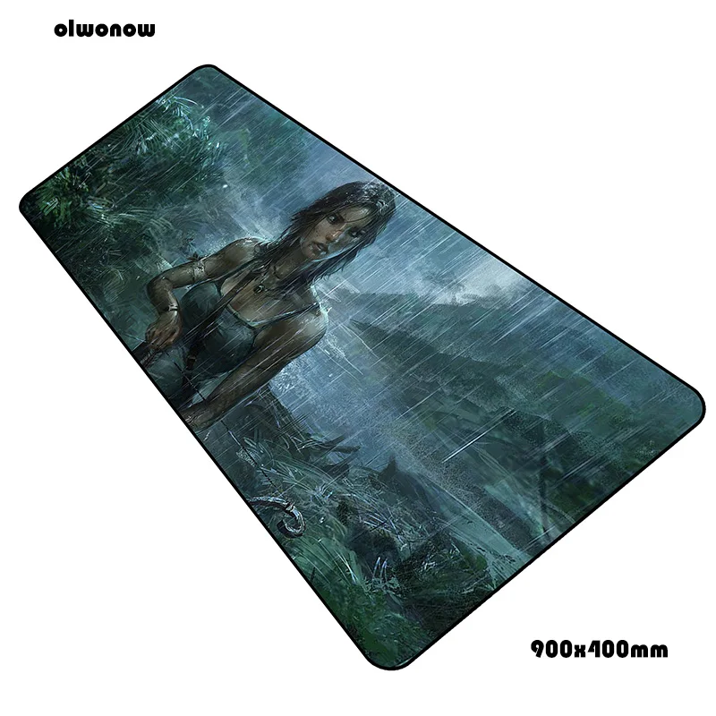 size900x400x2mm Tomb raider коврик для мыши геймер подставка для запястья 90x40 см notbook коврик для мыши игровой коврик для мыши большой ПК коврик для мыши стол коврик для мыши - Цвет: size900x400x2mm