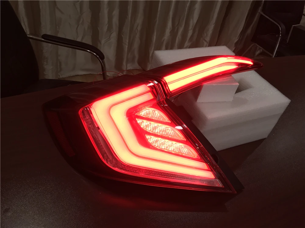 Для Honda Civic задние светильник s 10th седан светодиодный автомобиль хвост светильник чудесный хвост светильник задний фонарь поворота+ заднего вида+ тормозной светильник