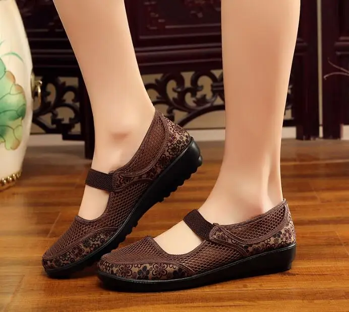 THEAGRANT/Коллекция года; мягкая женская обувь на плоской подошве в национальном стиле для мам и мам; женская обувь для вождения и прогулок в этническом стиле; повседневная обувь; WFS3008