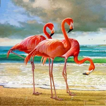 Full Square/Round Drill 5D DIY Diamond Painting Animal flamingos 3D Embroidery Cross Stitch Decor Gift 5d 100% full square round diamond painting black africa elephants wild animal cross stitch diamond embroidery for room fs4792