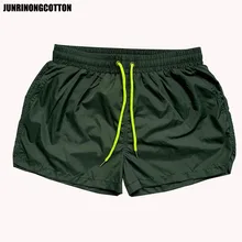 Junrinongхлопок горячие летние шорты мужские повседневные дышащие и быстросохнущие праздничные пляжные шорты Эластичная талия Беговые Брюки