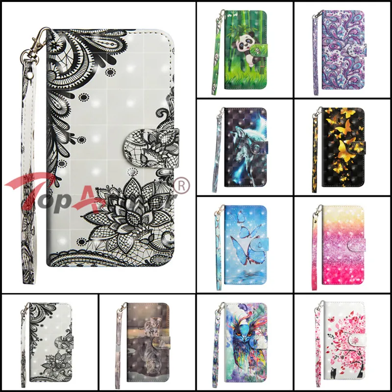 

3D Painted Flip Wallet Cover For BQ Aquaris X Pro U2 Lite VS Plus Case Book Flip Stent Case For BQ Aquaris U2 VS Phone Case Capa