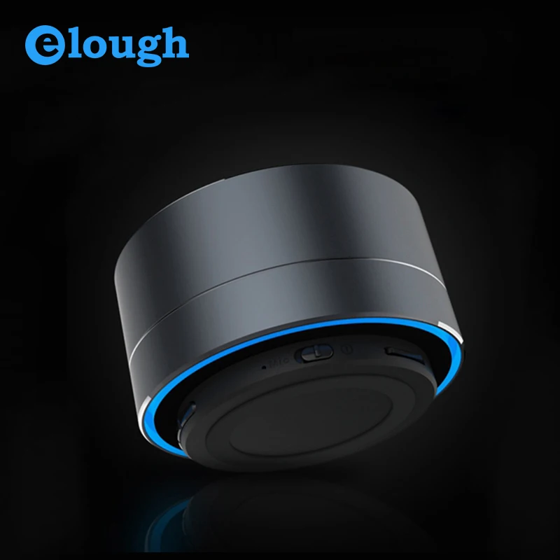 Самая низкая цена Elough металл стерео мини bluetooth динамик для телефона с tf Слот Для карт Памяти и Fm-радио Беспроводной Динамик Портативный Динамик ПК спикер