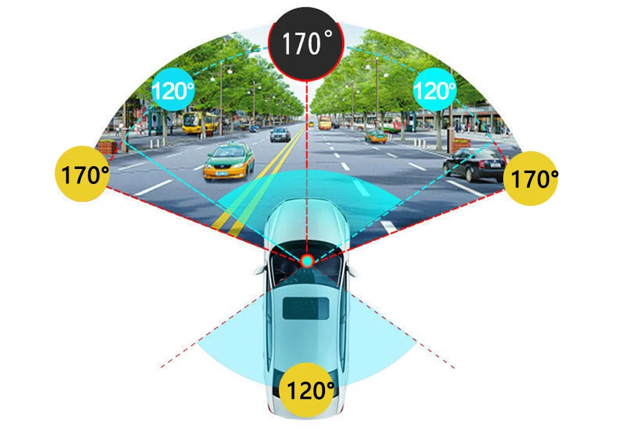 Новинка 4,0 дюймов ips экран Автомобильный видеорегистратор Novatek Автомобильная камера T810 Oncam Dash камера Full HD 1080P видео 170 градусов видеорегистратор 4,0 dvr