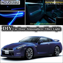 Novovisu для Nissan GT-R GTR GT R интерьер окружающего света настройки атмосферу волокно оптическое Ленточные огни двери Панель освещения