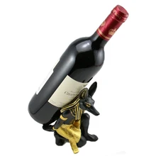 Wein Zubehör Artesanato Anubis Harz Flasche Wein Ständer Halter Rack Ornament Regal Fach für Party Restaurant Geschenk Verkauf Bestseller