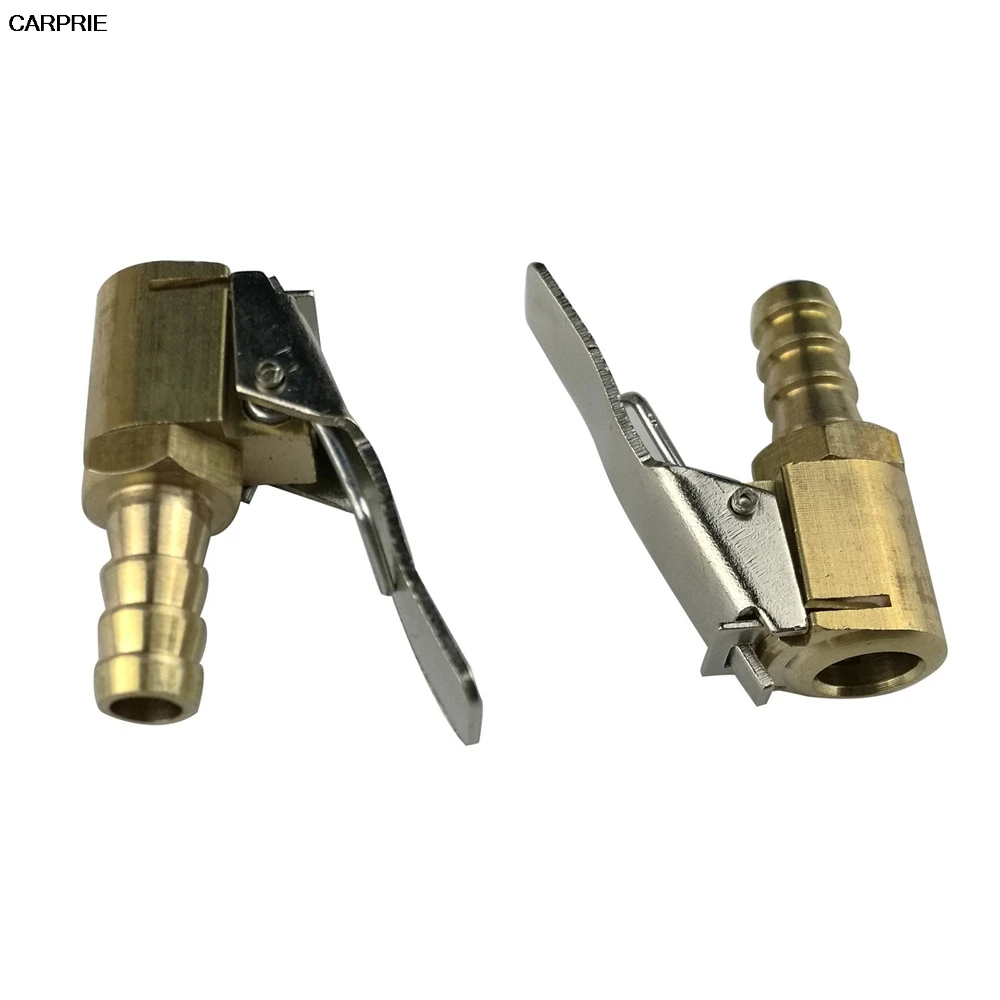2 PC tire inflator valve connector Brass Tire Valve Air Pump 8mm Auto