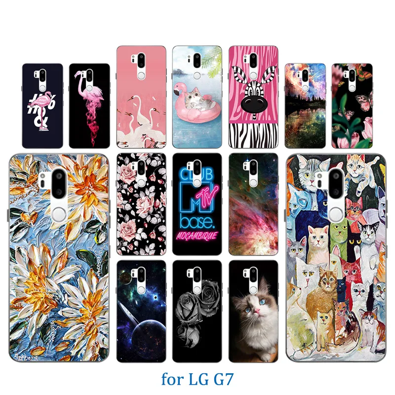 6 1 дюйма для LG G7 чехол телефона ThinQ лошадь шаблон мягкий тонкий ТПУ прозрачный