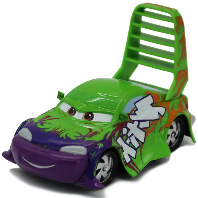 Disney Hot Movie Pixar Cars Lightning Mcqueen Green Wingo