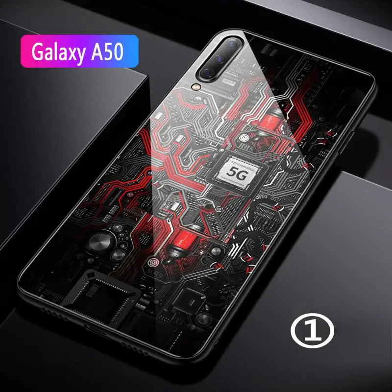 Чехол GFAITH для Samsung Galaxy A50 версия проводника защитное покрытие из закаленного стекла для Galaxy A50 чехол s