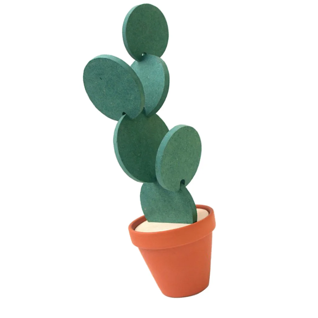Coffee Placemat Cactus Leaf Coaster Cup Mug Glass Beverage Holder Pad Mat
