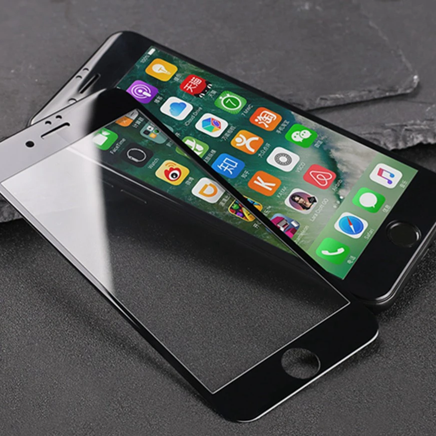 Защитное стекло 3D закаленное для iphone 6 6s plus XS Max прозрачная пленка чехол 7 8 11 X XR|case