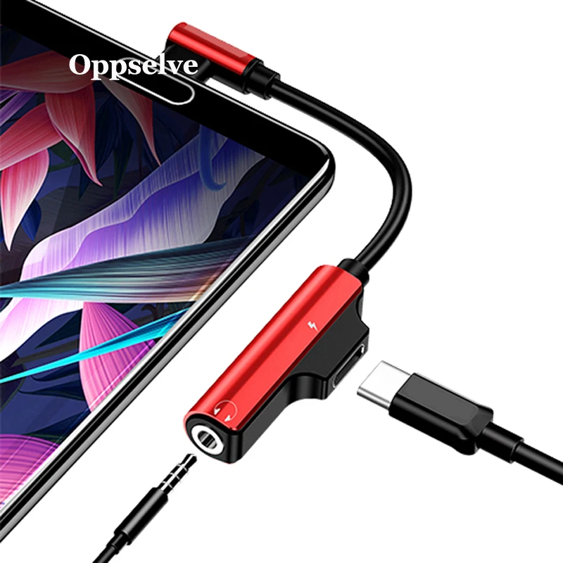 

Oppselve USB Type C 3.5 Earphone Adapter Charger USB C to 3.5mm Jack AUX Adapter For Xiaomi Mi6 MIX2 Huawei P20 P30 Audio Cable