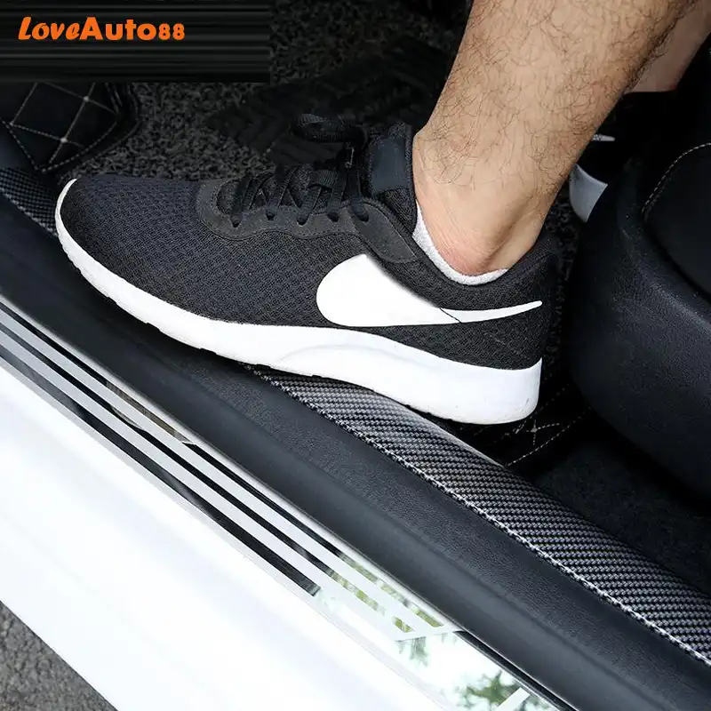 Car Styling Carbon Fiber Rubber Door Sill Protector Goods