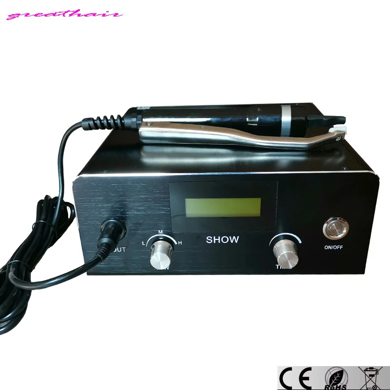 Italy hair keratin Latest Digital Ultrasonic Hair Extension Machine Connector JR999 It worked very well and fusion is immediate