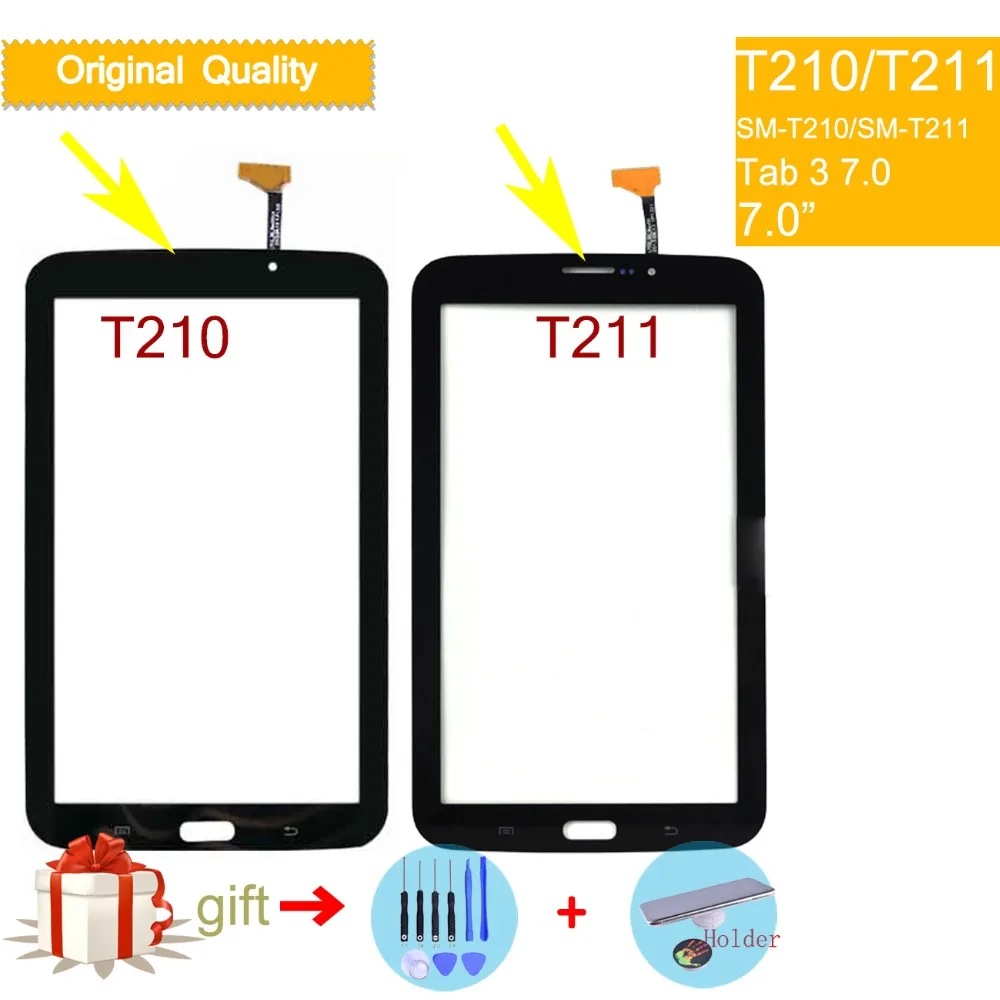 

For Samsung Galaxy TAB 3 LITE 7.0 SM-T210 T210 SM-T211 T211 Touch Screen Digitizer Front Glass Panel Sensor Touchscreen NO LCD