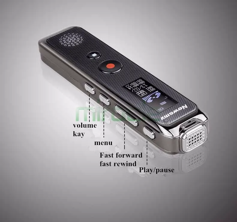 Newsmy Rv90 1 1 Pouces 16g Enregistreur Vocal Mini Hd Longue Distance Reduction Du Bruit En Acier Coque Metallique Enregistreur Dictaphone Aliexpress