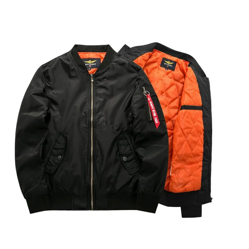 

Plus Size 5XL-8XL Bomber Jackets Men Autumn Winter Men's Parka Military Flight Jackets Pilot Air Force Coats