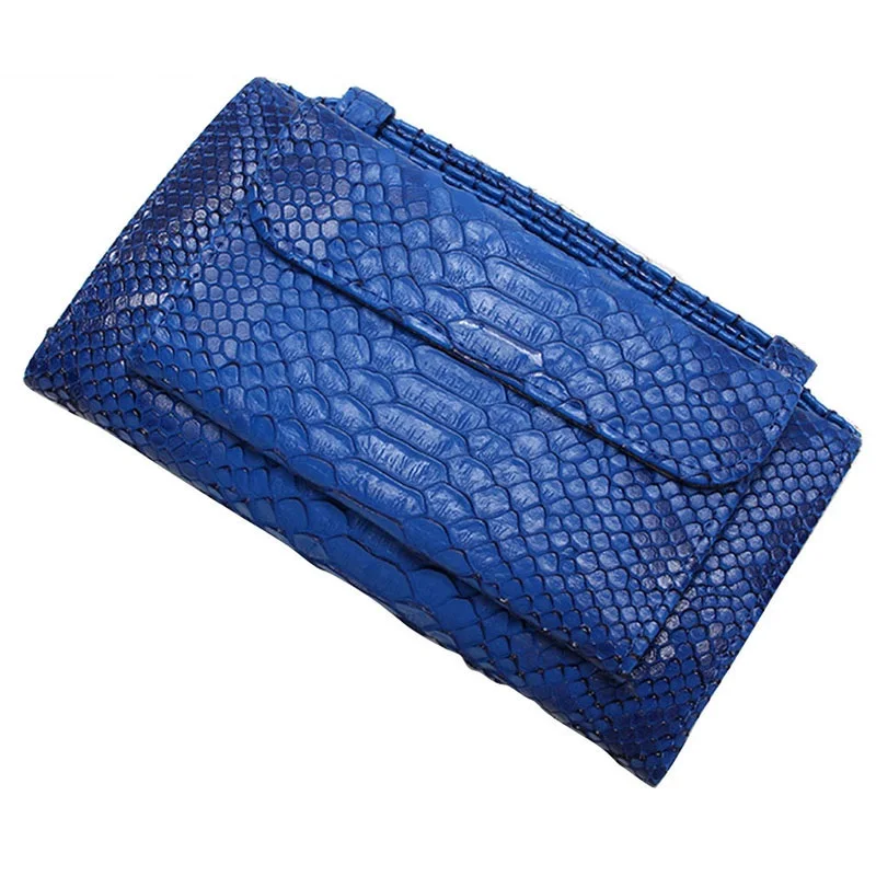

Fashion Cowhide Leather Day Clutch One Shoulder Cross-body Bag Small Crocodile Pattern Genuine Leather Clutch Chain Women's Bag