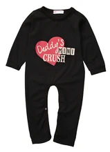 Newborn Baby Girl Cotton Long Sleeve Love Romper Toddler Kids Jumpsuit Autumn&Winter Clothes Outfits