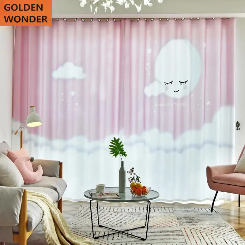 Красивые детские шторы принцессы из мультфильма для спальни гостиной по