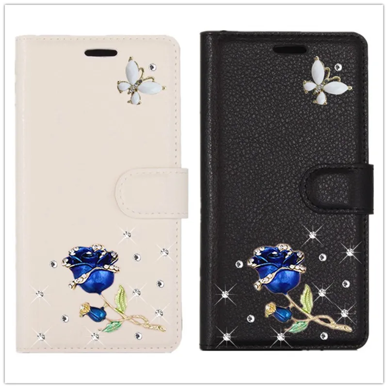 

Mi 6 Rhinestone Leather phone case for xiaomi mi 5x 6x a1 a2 lite 8 se pocophone F1 Redmi note 6 5 5a pro 4x 4a s2 6a cover