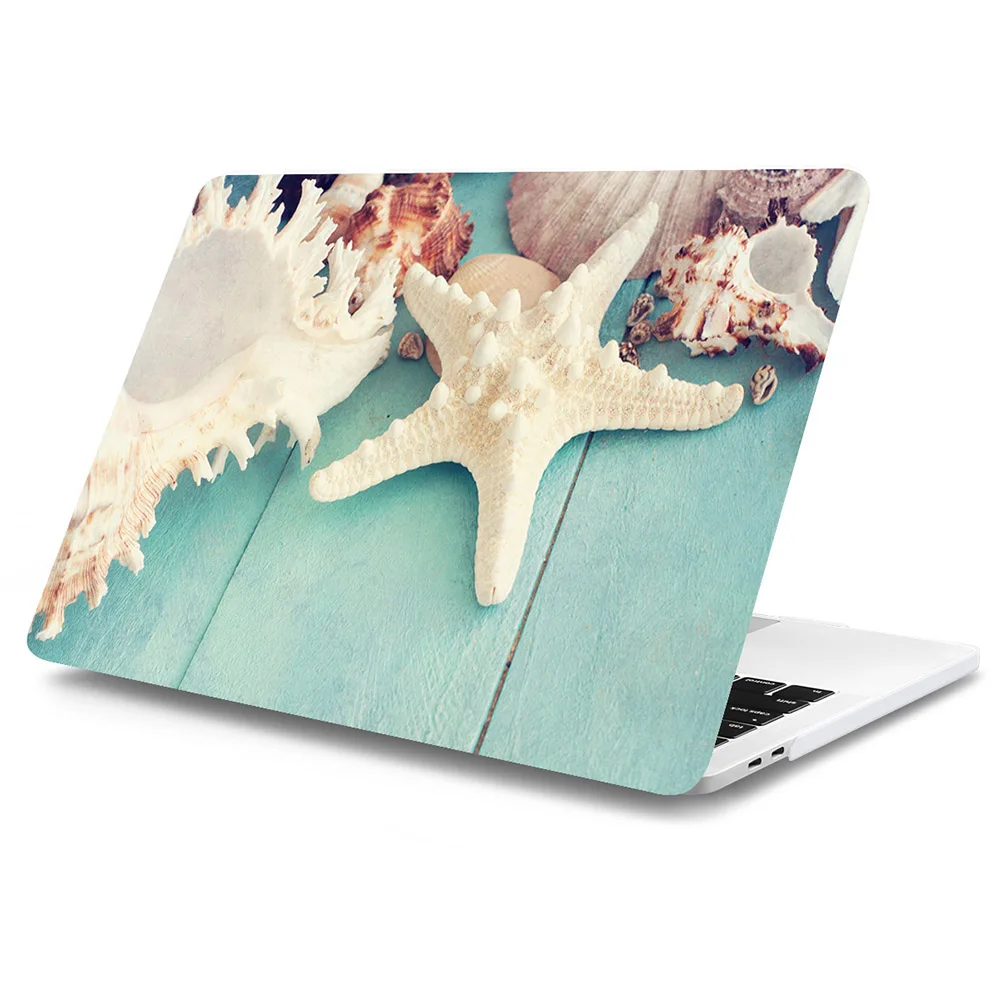 SBQ011 Морской чехол со звездами для Macbook Air 11 13 A1932 Pro 13 15 Touch bar retina 12 13 15 ''Пляжный Стиль чехол для ноутбука сумка - Цвет: SBQ011