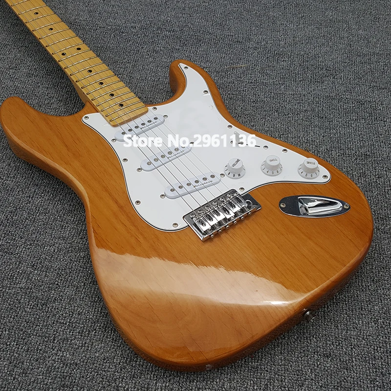 

2019 Custom shop,Alder Body ST style electric guitar, maple fretboard,Real picture,free shipping