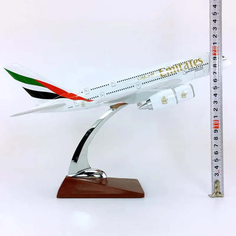 30 см 1:250 Airbus A380-800 модель ОАЭ самолет с базовым сплавом самолет коллекционный дисплей игрушка Коллекция украшения