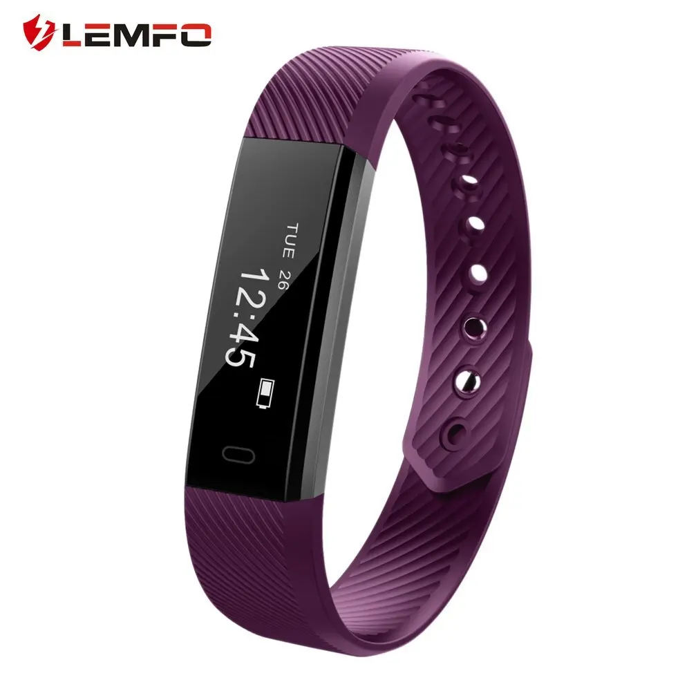 

ID115 Pedometer Sleep Monitoring Sport Alarm Clock Smart Bracelet Fitness Tracker for iOS for Android