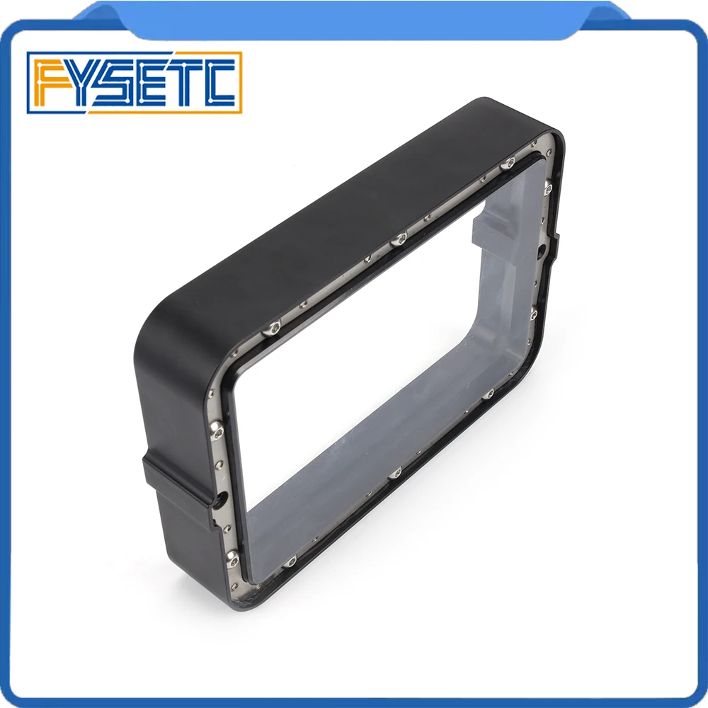 Material Rack negro 178*120mm con 5 uds. FEP Film para DLP SLA wangao D7 3D impresora de resina de aluminio anodizado Vat anillo de acero - 3