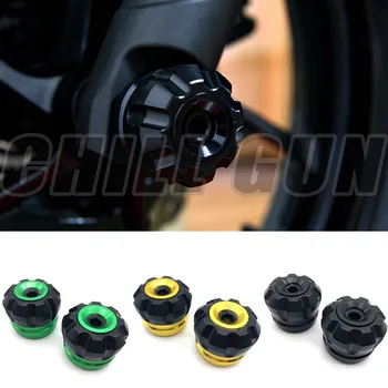

Motorcycle CNC Front Axle Skid Slider Front And Rear Wheel Landing Protection Ball Fit For Kawasaki NINJA 400 17'18' NINJA400