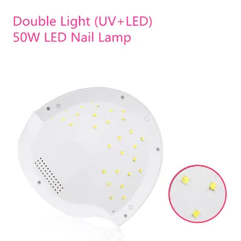 

New SUN5S High Power 50W UV LED Lamp Nail Dryer Double Light Source 30LEDs Nail Lamp With Auto Sensor Curing Gel Polish Machine