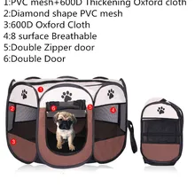 3 цвета портативный складной домик для животных манеж Собака Забор щенок питомник легко работать складной палатка для животных в доме или на открытом воздухе