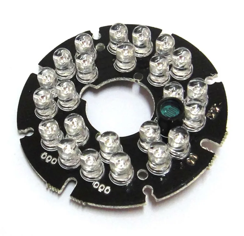 

2x 24Leds 5mm Infrared 90 Degrees Bulbs 24 Leds 850nm cctv IR Board Illuminator For CCTV Camera