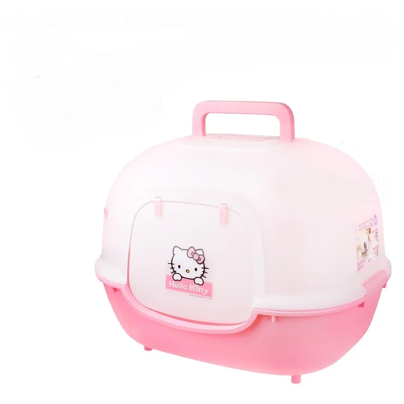 

Fully enclosed cat toilet enclosed large cat litter box Size: 20.1 x 15.7 x 15.35 inches