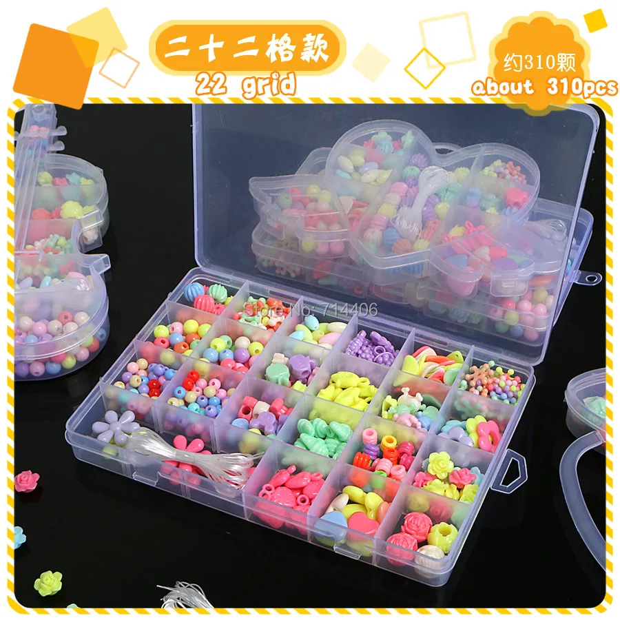 novelty DIY Necklace Bracele star jewelry pop beads Accessories Arty Set colorful jewelry for girl plastic
