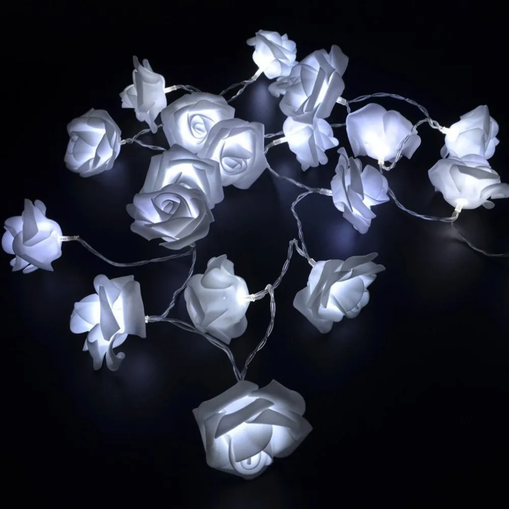 aliexpress com buy icoco usb 20 led string rose lights paper flower string lights