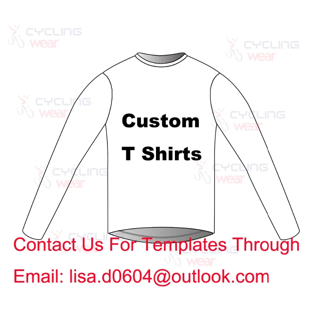 

2019 Custom Cycling T Shirt Long Sleeve Running Shirt ,High Quality Polyester + Spandex Anti-sweat