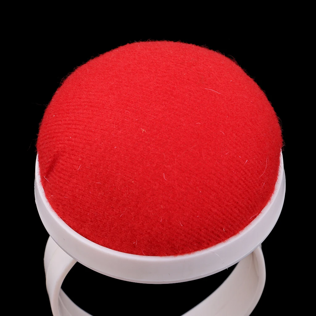 Plastic Wrist Wearable Pin Cushion (Red) for Tailor Dressmaker Designer DIY Sewing Accessories