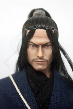 

1/6 Scale Japanese Ninja Miyamoto Musashi Head Sculpt Battle Version for 12'' Action Figures Bodies