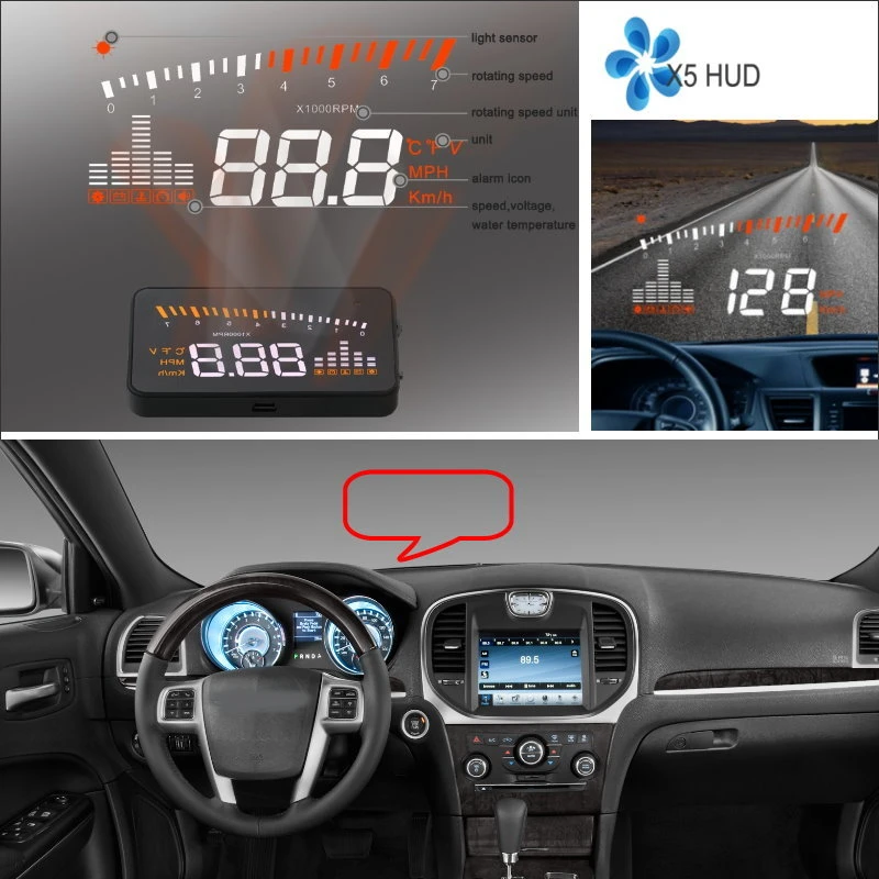 カーhudヘッドアップディスプレイクライスラー0 300 300c 10 車のデジタルhud Refkectingフロントガラススクリーン安全運転プロジェクター Up Display Display For Carheads Display Hud Aliexpress