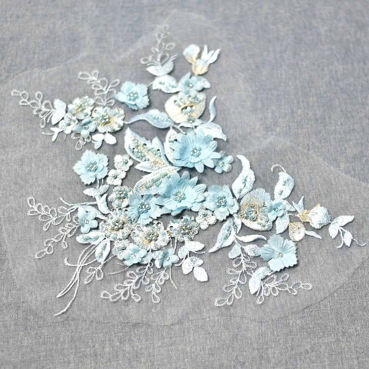3D Diamond embroidery Beading Lace Applique patch Dress Children's costumes DIY decorative | Дом и сад