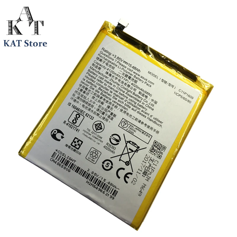 

Mobile Phone Battery For ASUS Zenfone 3 Max ZC553KL X00DDA Z00DDA 4120mAh Batteries C11P1609 Rechargeable Accumulator
