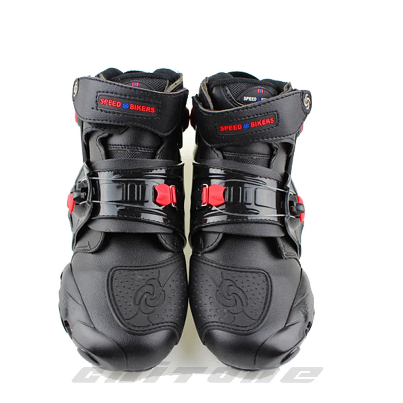 Мотоциклетные ботинки Pro biker bota кожаные для мотокросса черные мотокросса|motorcycle