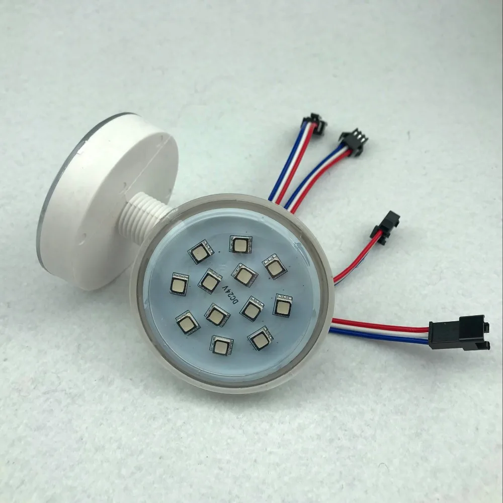 

addressable 60mm amusement park led pixel light;12leds 5050;DC12V;2.88W;IP65;UCS2903 IC