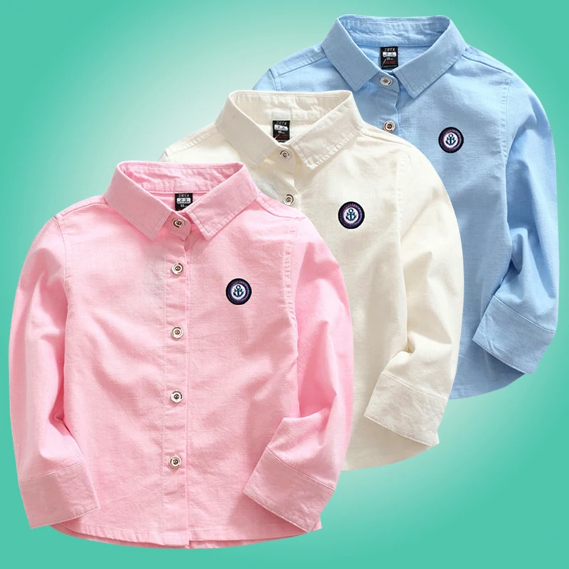 

boy shirts cotton spring tops boys shirt long sleeve shirts 2018 autumn brand kids boy casual shirt size for 2 3 4 5 6 7 8 years