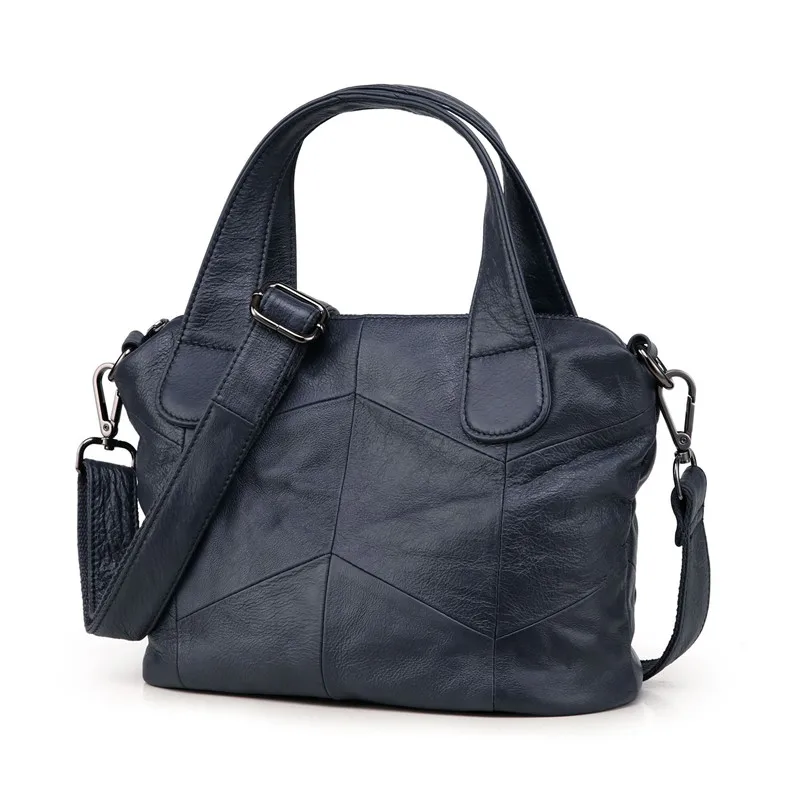 MJ Women Genuine Leather Bag Female Real Cow Leather Handbag Small Tote Bags Ladies Shoulder Handbag Messenger Bag for Women (21)