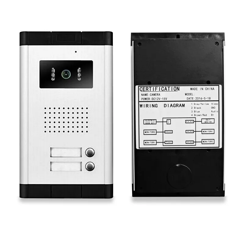 branco cor video porteiro intercom campainha camera 01