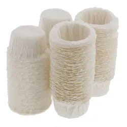 100 шт домашние кухонные одноразовые бумажные фильтры чашки сменные фильтры для кофе